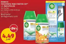 PENNY Airwick freshmatic max starter-set od. nach füller Angebot