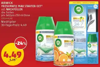 PENNY Airwick freshmatic max starter-set od. nach füller Angebot