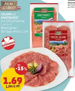 PENNY Salami od. kantwurst Angebot
