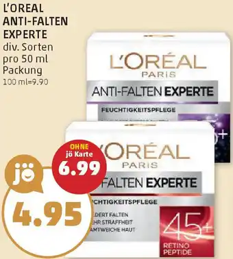 PENNY L'oreal anti-falten experte Angebot