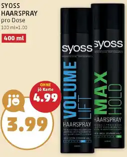 PENNY Syoss haarspray Angebot