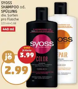 PENNY Syoss shampoo od. spülung Angebot