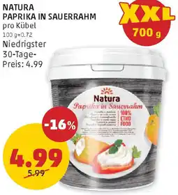 PENNY Natura paprika in sauerrahm Angebot