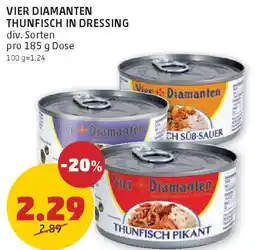 PENNY Vier diamanten thunfisch in dressing Angebot