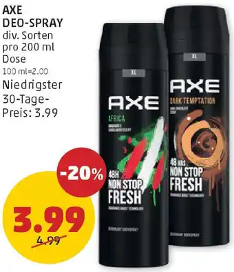PENNY Axe deo-spray Angebot