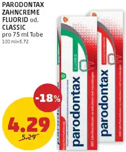 PENNY Parodontax zahncreme fluorid od. classic Angebot