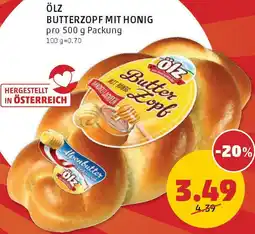 PENNY Ölz butterzopf mit honig Angebot