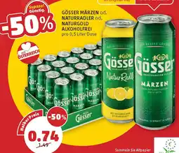 PENNY Gösser märzen od. naturradler od. naturgold alkoholfrei Angebot