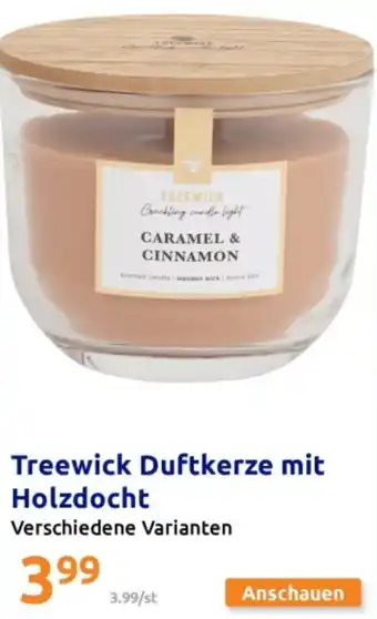 Action Treewick duftkerze mit holzdocht Angebot