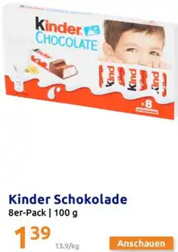 Action Kinder Schokolade Angebot