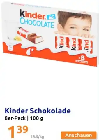 Action Kinder Schokolade Angebot