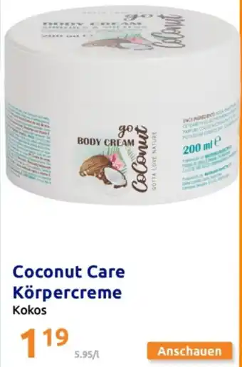 Action Coconut Care Körpercreme Angebot