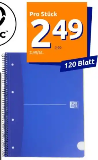 Action Notizbuch Angebot