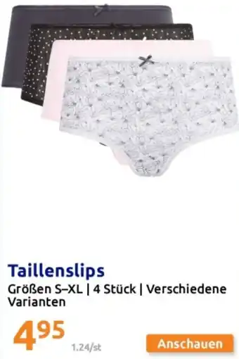 Action Taillenslips Angebot