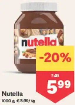 MPreis Nutella Angebot