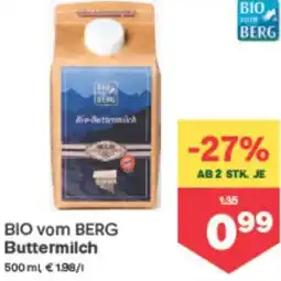 MPreis Bio vom berg buttermilch Angebot