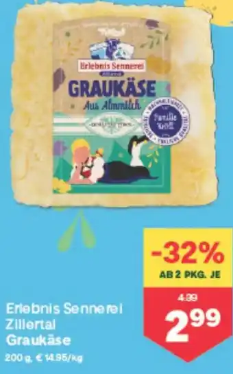 MPreis Erlebnis sennerei zillertal graukäse Angebot