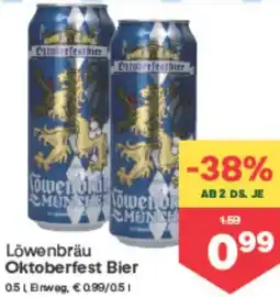 MPreis Löwenbräu oktoberfest bier Angebot