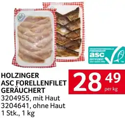Transgourmet Holzinger asc forellenfilet geräuchert Angebot