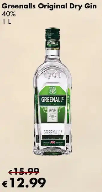 Travel FREE Greenalls Original Dry Gin Angebot