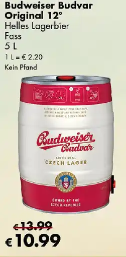 Travel FREE Budweiser Budvar Original 12° Angebot