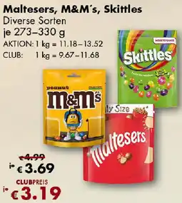 Travel FREE Maltesers, M&M's, Skittles Angebot