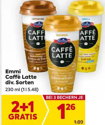 Billa Emmi Caffè Latte div. Sorten Angebot