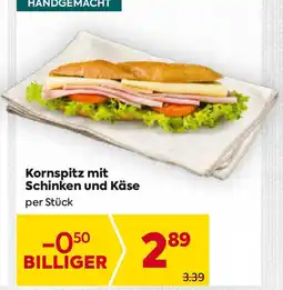 Billa Kornspitz mit Schinken und Käse Angebot