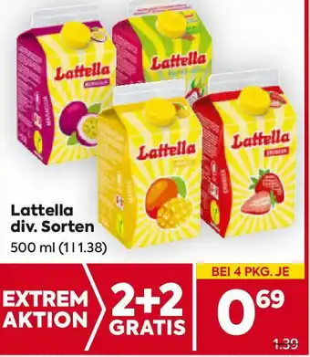 Billa Lattella div. Sorten Angebot