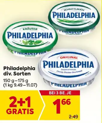 Billa Philadelphia div. Sorten Angebot
