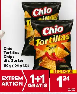 Billa Chio Tortillas Chips div. Sorten Angebot