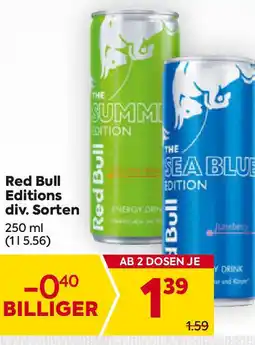 Billa Red Bull Editions div. Sorten Angebot