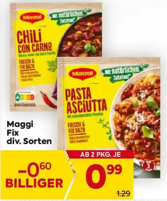 Billa Maggi Fix div. Sorten Angebot