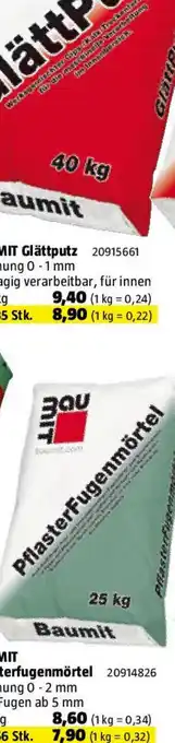 Bauhaus Baumit Pflasterfugenmörtel Angebot