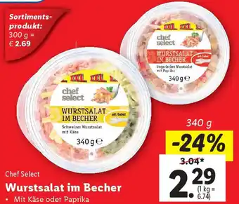 Lidl Wurstsalat im Becher Angebot
