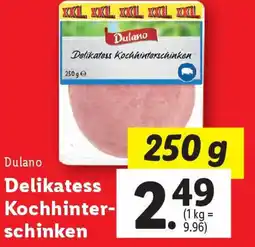 Lidl Delikatess Kochhinter schinken Angebot