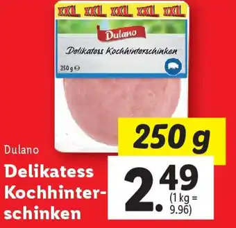 Lidl Delikatess Kochhinter schinken Angebot