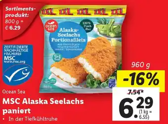 Lidl MSC Alaska Seelachs paniert Angebot