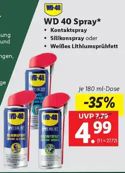 Lidl WD 40 Spray Angebot