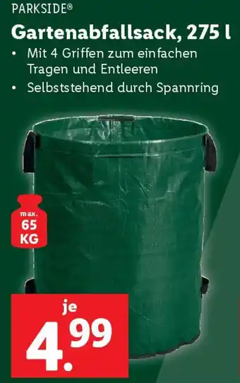 Lidl Gartenabfallsack, 275 l Angebot