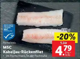 Lidl MSC Kabeljau-Rückenfilet Angebot