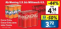 Lidl Coca-Cola, Coca-Cola zero oder Fanta Angebot