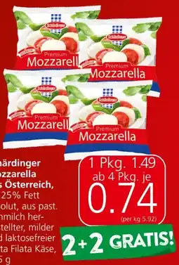 Spar Mozzarella Angebot