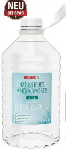 Spar Mineralwasser Angebot