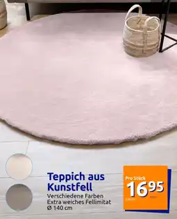 Action Teppich aus Kunstfell Angebot