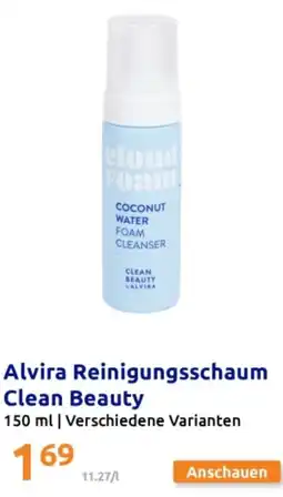 Action Alvira Reinigungsschaum Clean Beauty Angebot