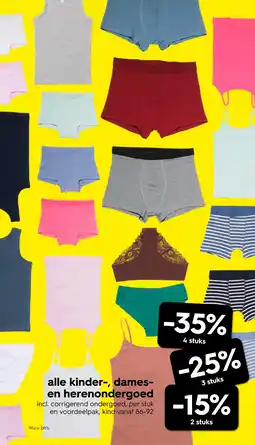 HEMA alle kinder-, dames- en herenondergoed Angebot