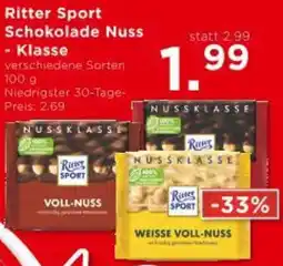 Unimarkt Ritter Sport Schokolade Nuss- Klasse Angebot