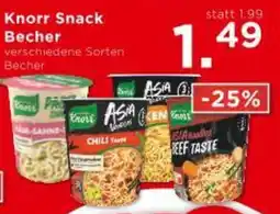 Unimarkt Knorr Snack Becher verschiedene Sorten Unimarkt 1 Becher Angebot