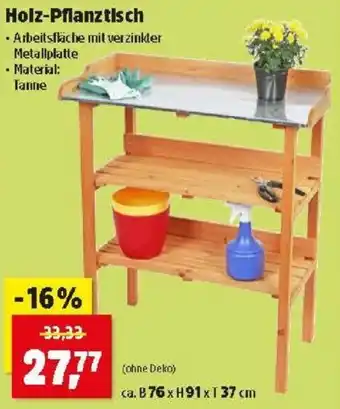Thomas Philipps Holz-Pflanztisch Angebot